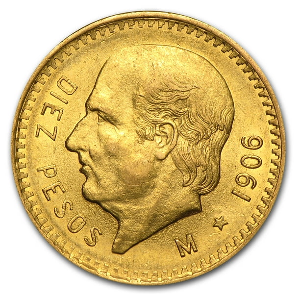 1906 Mexico Gold 10 Pesos Au Walmart Com