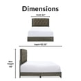 thumbnail image 3 of ClickDecor Kenton Platform Bed Queen Size Gray, 3 of 12
