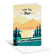 American Greetings Birthday Card for Dad (Outdoor Train Scene)