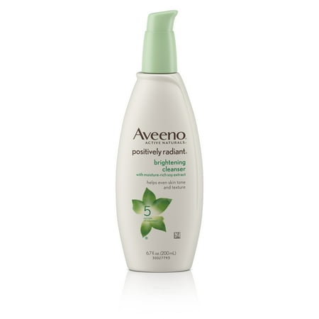 Aveeno Positively Radiant Brightening Cleanser For Face, 6 
