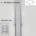 thumbnail image 3 of 2-40 piezas/lote de perfil de aluminio LED de 0,5 m en forma de U/V/W para barra de tira LED 5050 2835, soporte de canal de lámpara, lámpara de gabinete, armario de cocina, 3 of 5
