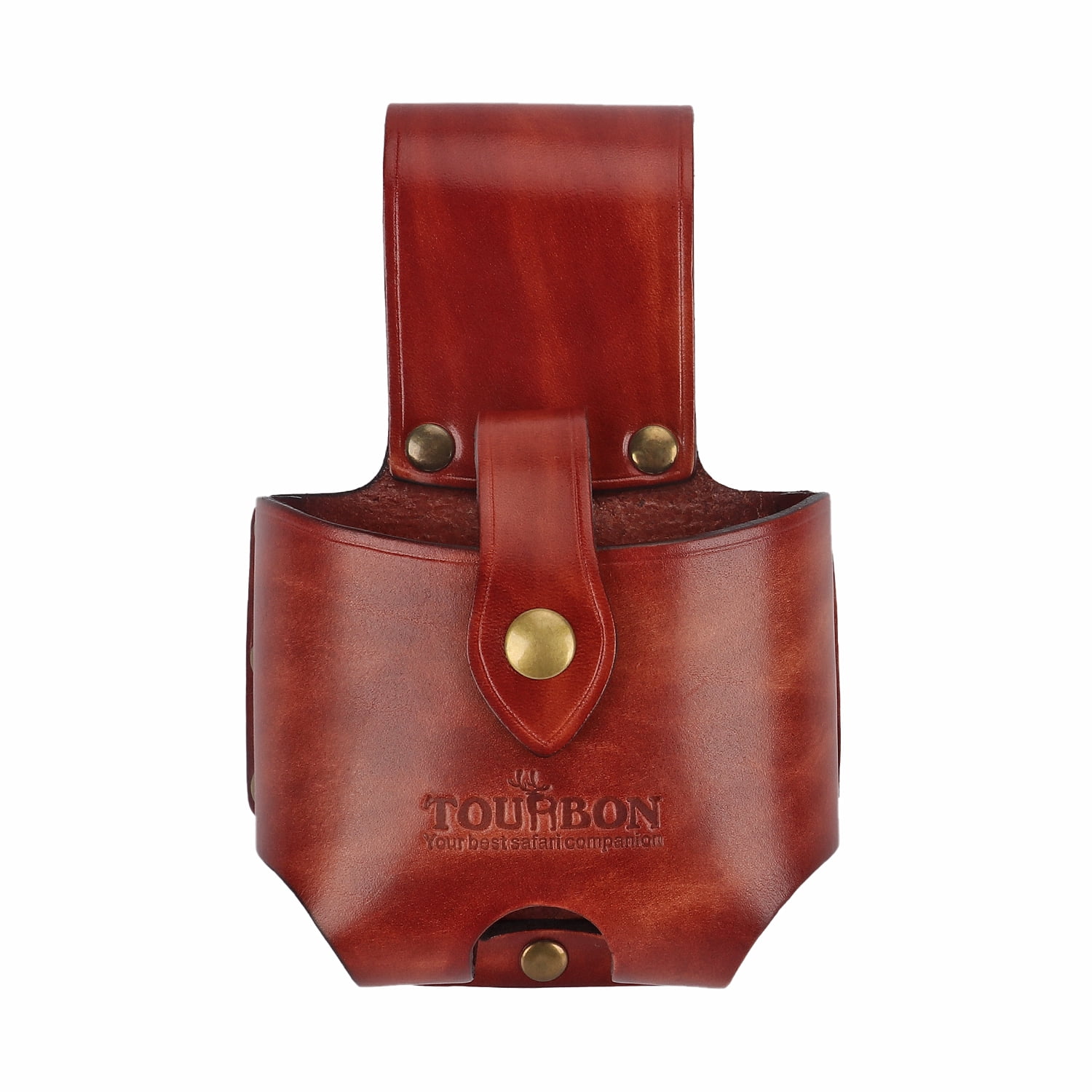 TOURBON Vintage Leather Tape Measure Holster Tool Holder Pouch Belt