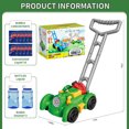 thumbnail image 3 of Bubble Lawn Mower for Toddlers, Kids Bubble Machine, Bubble Blower Maker, Summer Outdoor Push Gardening Toys for Kids Age 1 2 3, Birthday Gifts for Preschool Baby Boys Girls, 3 of 7