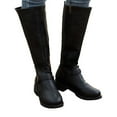 thumbnail image 4 of shqvo Women's Knee High Boots Block Heels with Side Zipper and Stretchy Elastic Panels Calf Tall Stretch Retro Low Heel Fall Boots Women, 4 of 8