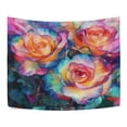 thumbnail image 3 of WOBOGO Dyeing Rose Tapestry 60×51in Home Living Room Bedroom Wall Hanging Ornaments, 3 of 10