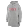 thumbnail image 2 of Women's G-III 4Her by Carl Banks  Heather Gray Kansas City Chiefs Dot Print Pullover Hoodie, 2 of 3