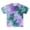 A-Purple404, variant on Bibifish Mens T-Shirts Slim Fit Crew Neck Purple Green Tie Dye Tshirts Vintage Short Sleeve Street Tee Tops
