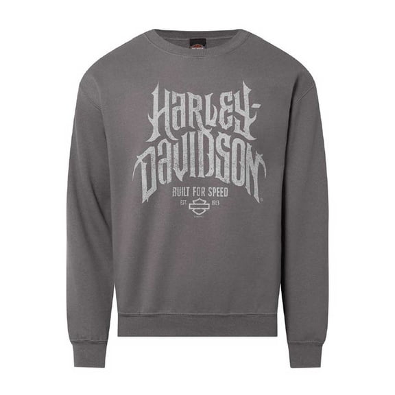 Harley-Davidson Men's Horned Crew-Neck Fleece Pullover Sweatshirt (XL), Harley Davidson