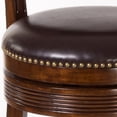 thumbnail image 2 of Hillsdale Furniture Lockefield Wood Bar Height Swivel Stool, Brown Cherry, 2 of 3