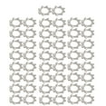 thumbnail image 1 of 4mm Int. Dia acier inox Ext. Dent Rondelle Serrage Argenté 50pc, 1 of 2