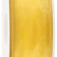 thumbnail image 5 of LaRibbons 2 1/2" Wired Sheer Ribbon | Yellow | 50 Yard Roll, 5 of 7
