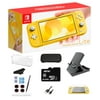 Nintendo Switch Console Lite Console, Yellow Game Console, 5.5” LCD Touch 1280x720 Screen, 32GB Internal Storage with Extra 128GB External SD Storage 11-in-1 Game Console