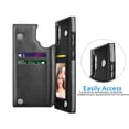 thumbnail image 5 of Galaxy Note 10 + 5G Wallet Card Holder Case, Galaxy Note 10 + 5G Leather Case, Njjex Leather Flip Wallet Card Holder Case Cover for Samsung Galaxy Note 10 + 5G 6.8", Black, 5 of 10