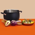 thumbnail image 3 of Meyer Accent Series Stainless Steel Stockpot, 6.5-Quart, Matte Black, 3 of 11