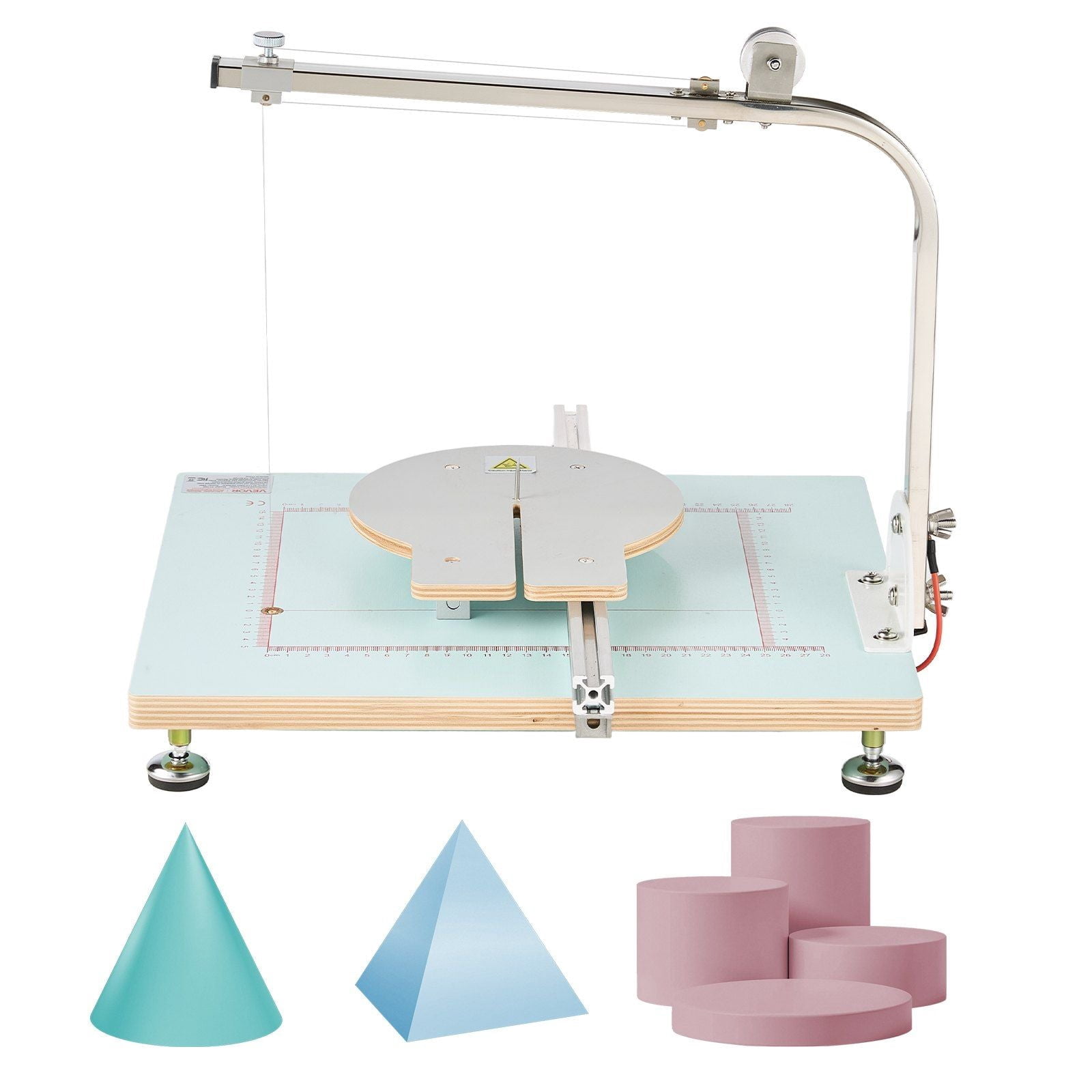 Hot Wire Foam Cutter, 58W Electric Styrofoam Cutter with Variable Temperature Control, Portable Tabletop Cutting Tool with 10.24" Max. Cutting Thickness for Foam, KT Board, Low-Density Sponge