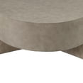 thumbnail image 2 of Liberty Furniture Affinity Round Cocktail Table for Living Room - Dusty Taupe Faux Concrete Tops, 2 of 6