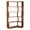 Dark Oak, variant on White 5-Tier Corner Bookshelf,Extended 35" L-Shaped, Anti-Tip Open Storage