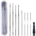 thumbnail image 1 of Ear Wax Removal Kit, Ear Wax Remover, 8 Pcs Ear Cleaning Tools Stainless Steel Ear Cleaner Ear Picks Earwax Removal Tool Set with Brush and Storage Box for Children and Adults, 1 of 7
