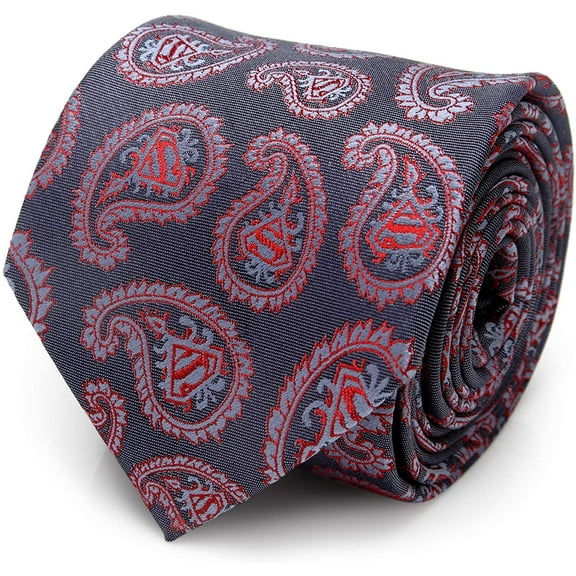 DC Superman Red and Blue Paisley Tie