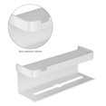 thumbnail image 2 of Portarrollos de papel higiénico montado en la pared sin taladro para baño (blanco), 2 of 5