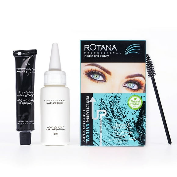 Professional Semi Permanent Mascara Color Brow Lashes Dye Eyebrow Eyelash Tint Kit Black