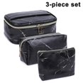 thumbnail image 1 of Bolsa de maquillaje de 3 piezas, bolsa de aseo, bolsa de cosméticos portátil, organizador, 1 of 5