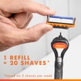thumbnail image 6 of Gillette Fusion5 Razor Blade Refill ,Manual Razor Men , 4 count, 6 of 12