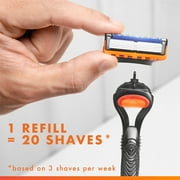 Gillette Fusion5 Razor Blade Refill ,Manual Razor Men , 12 count