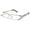 Silver, variant on V.W.E. Men's Metal Rectangular Semi Rimless Reading Glasses