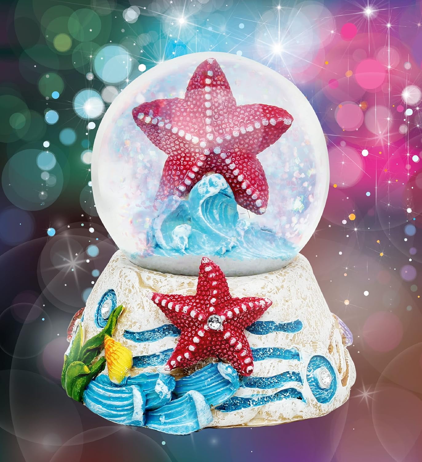 Star Cat Fairy Snow Globe Glitter Christmas Ornament – Meow Amor Creative
