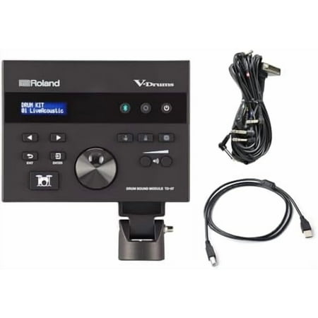 Roland TD-07 V-Drum Module with Cable Snake and6ft USB Data Cable Bundle