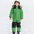 thumbnail image 5 of Kogui Kids Snow Suit Boys Baby Winter Snowsuit Toddler One Piece Insulated Hooded Jumpsuit Waterproof Windproof Winter Warm Overalls Snowboard Suits 2T 3T (Green,2-3 Years), 5 of 7