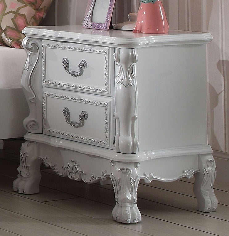 Antique White Nightstand