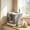 White, variant on imerelez Top-Exit Cat Litter Box with Drawer, Enclosed Kitty Litter Box with Charcoal Filters for Small Cats Up to 9 lbs, Pink