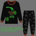 thumbnail image 2 of FEDPOP Halloween Skeleton Pajamas Kids Glow in the Dark Cotton Sleepwear Pjs Sets 3T, 2 of 8