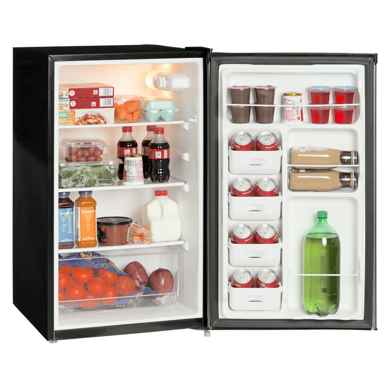 Black 4.4 Cu. Ft. Mini Fridge Collage Dorm Office Compact Refrigerators  Freezer
