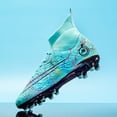 thumbnail image 3 of Zapatos De fútbol De tobillo alto para Hombre, zapatillas De deporte con tacos, Tenis De fútbol para adultos, FG/TF, césped al aire libre, 3 of 5
