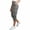 A49 Gray, variant on Mifsaly Plus Size Cropped Cargo Pants Women High Waisted Utility Capris with Multi Pockets Casual Summer Lightweight Outdoor Hiking Trousers XXXXL