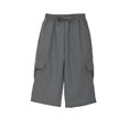 thumbnail image 1 of GDREDA Boy’s Pants Boy's Spring And Summer Street Leisure Sports Pocket Drawstring Stretch Waist Color Cargo 7 Division Of Labor Pants, 1 of 7