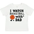 thumbnail image 3 of Inktastic I Watch Basketball with Dad Boys Toddler T-Shirt, 3 of 5