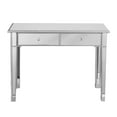thumbnail image 2 of SEI Furniture Mirage Mirrored 2 Drawer Media Console Table, Silver, 2 of 9