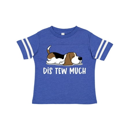 

Inktastic Napping Dis Tew Much Hound Dog Gift Toddler Boy or Toddler Girl T-Shirt