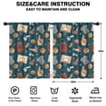 thumbnail image 2 of Blackout Kids Curtains,Blue Basketball Related Items Pattern Childrens Insulated Curtains Set Of 2,Bedroom Essentials,Toddler Room Decor 42"x54", 2 of 5