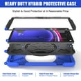 thumbnail image 4 of For Samsung Galaxy Tab S10 Lite/S10 FE/S9 FE/S9 Case 10.9 inch SM-X406/SM-X520/SM-X510/SM-X710, 360 Hand Strap, Shoulder Strap, Kickstand, Rugged Drop Protection, Blue, 4 of 7