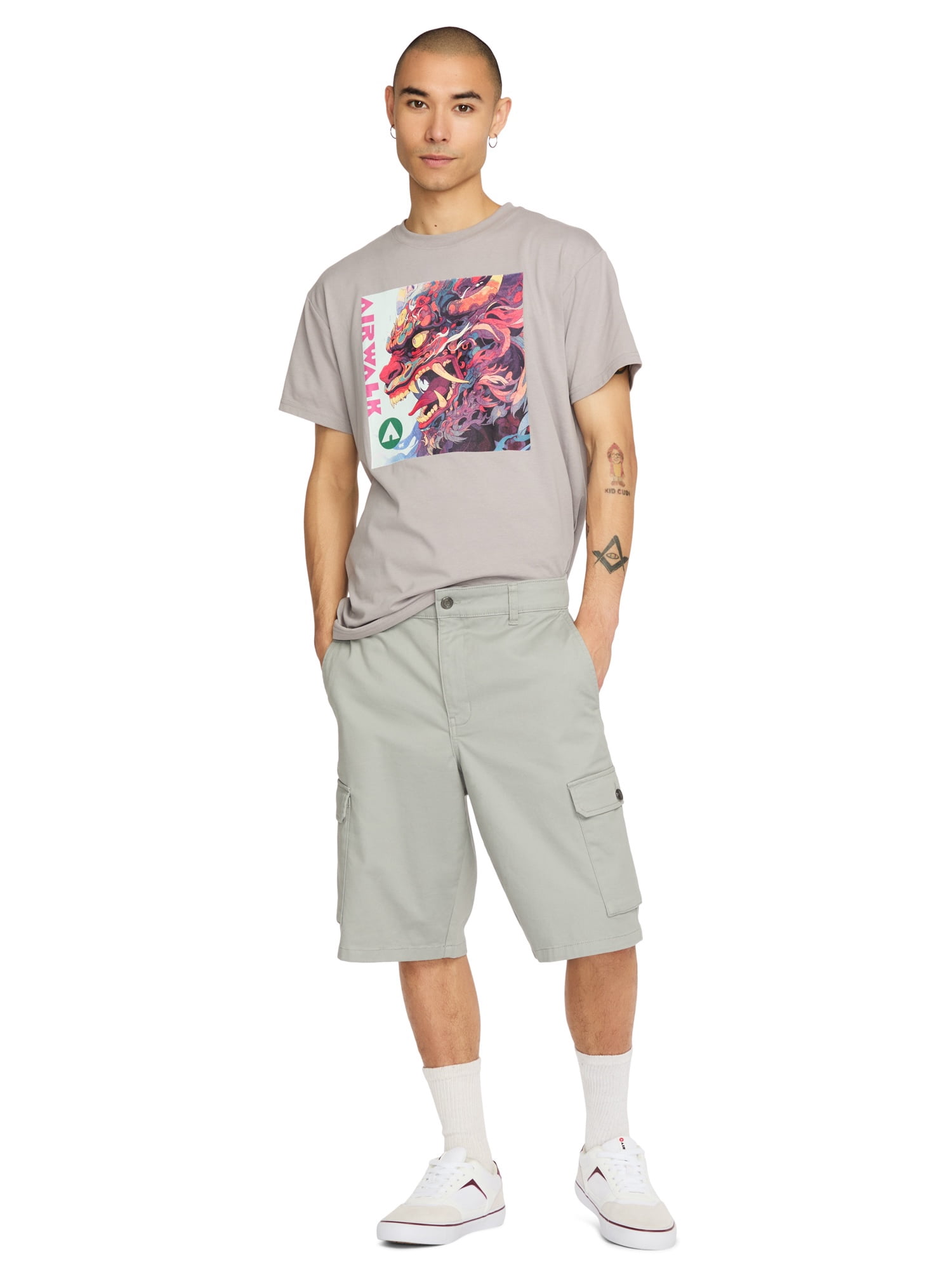 Airwalk Men's & Big Men's Twill Cargo Short, Sizes 28-40