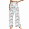 thumbnail image 5 of Christmas Pajama Pants for Women Men Couples Fuzzy Pjs Pants Flannel Plush Pajama Bottom Xmas Costume Sleepwear Matching Pajamas for Christmas Gifts, 5 of 7