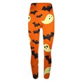 thumbnail image 3 of VBTAPA Halloween Pumpkin Leggings for Women Funny Cute Printed High Waist Stretch Workout Yoga Pants Holiday Party Tights Buttery Soft Milk Silk Legging Sales Today Multicolor#2 M, 3 of 4