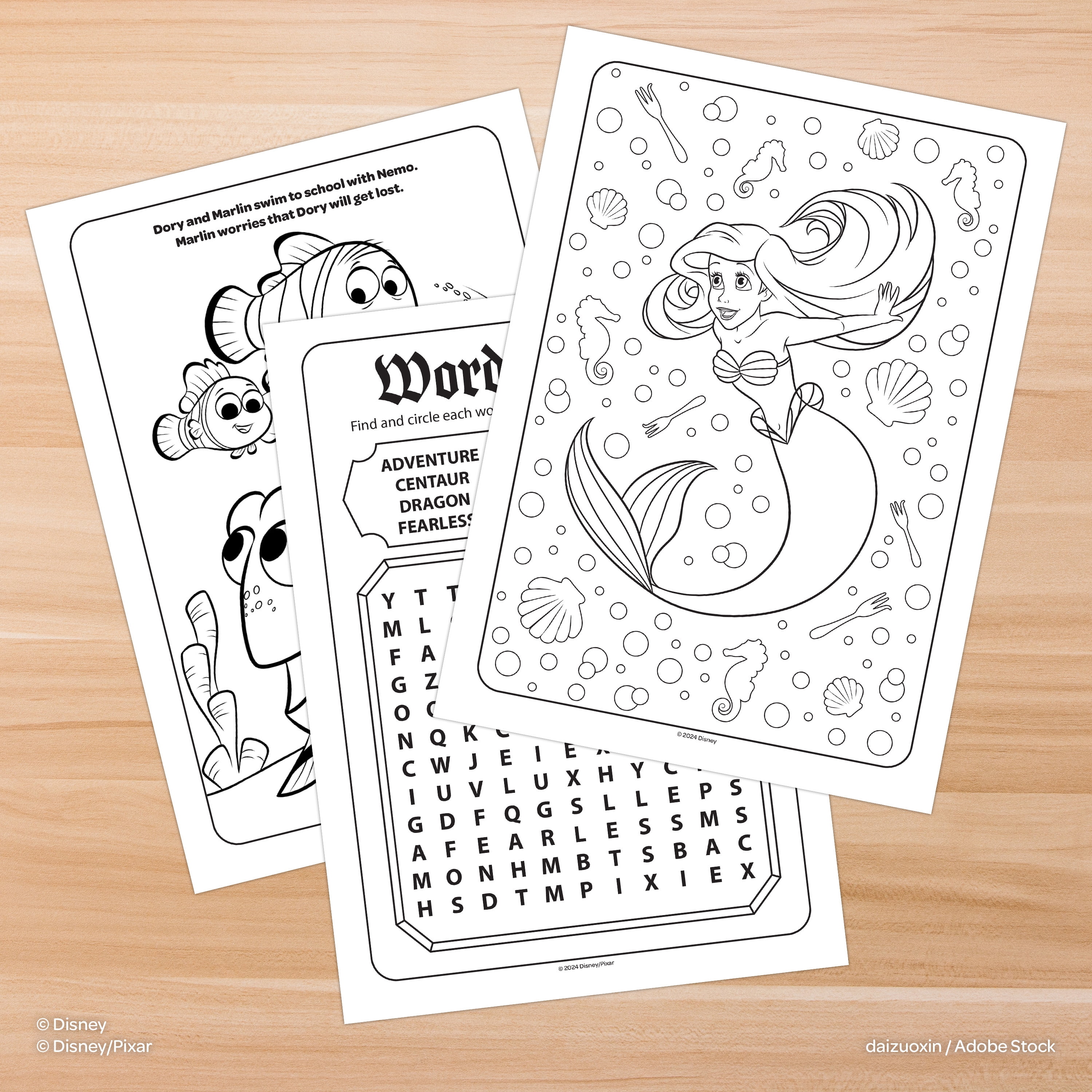 Disney Character Mashup 48-page Coloring and Activity Book, by Bendon, Paperback