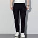 thumbnail image 1 of Pantalones largos para hombre, de color liso, de seda helada, elásticos, con cordón, informales, deportivos, para hombre, 1 of 6