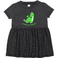 thumbnail image 3 of Inktastic Daddy's Lil' Dragon Cute Green Dragon Girls Baby Dress, 3 of 5